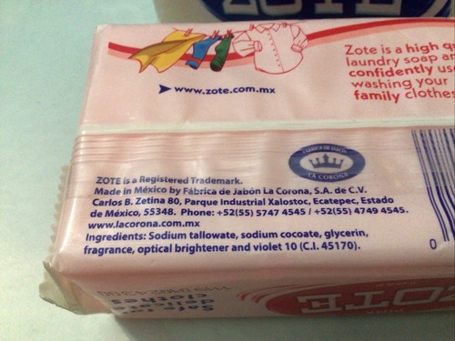 Zote Laundry Soap Bars - White (1) And Pink (1) 14.1 Oz - Picture 4 of 8