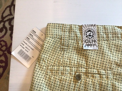 NWT Creating Limitless Heights CLH Gold CHAIN All Over Cargo Shorts SZ 38/15.25 - Picture 9 of 9