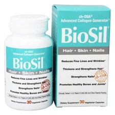 Natural Factors BioSil cH-OSA Advanced Collagen Generator 5mg,30 Vegetarian Caps