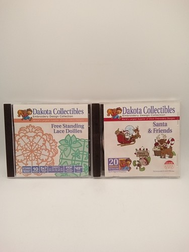 Dakota Collectibles: FREE STANDING LACE DOILIES + SANTA... 2-CD-ROM Bundle Used