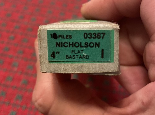 Nicholson 03367 4” archivo bastardo plano EE. UU. 🇺🇸 NOS de colección - Imagen 10 de 10