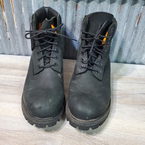 Timberland Mens Sz9 Black Nubuck PrimaLoft 400 Grm Waterproof 6" Work Boot 10073