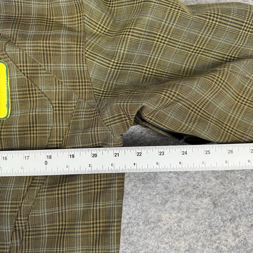 Obermeyer Ski Teton Jacket Plaid Green Nature Valley Logo Waterproof Mens XS image 19