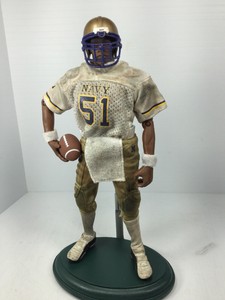 1-6-HASBRO-NAVY-US-NAVAL-ACADEMY-FOOTBALL-LINEBACKER-CUSTOM-STAND-DRAGON-DID-BBI