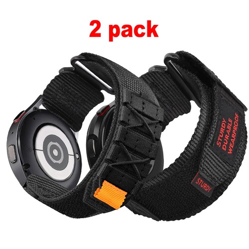 2 PACK Nylon Strap For Samsung Galaxy Watch 7/6/5/4 Rugged Band for Huawei Watch - 第 17/21 張圖片