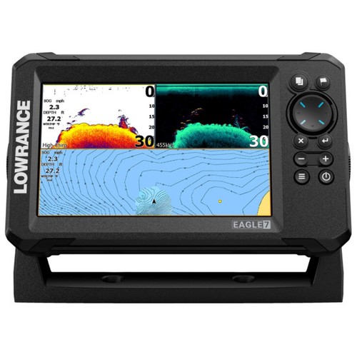 Lowrance Eagle 7 Echolot/Kartenplotter mit TripleShot HD Transducer│Grundkarte - Bild 4 von 12