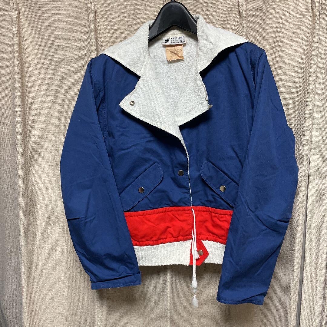 ジャケット・アウター courreges paris tricolore jacket Courreges Paris Vintage Tricolore Biker Jacket Women Made in