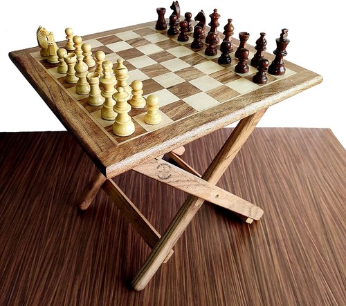 chess table game Magnetic Rosewood |Chess Set Small Folding, Home, Office, Gifts - Picture 1 of 12