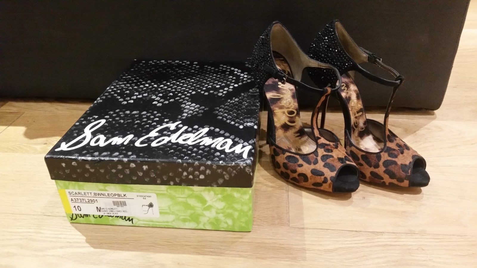 Sam Edelman - Leopard Leopard - Scarlett Stiletto Heels - With Fur - Brand New Condition f9530a Sam Edelman - Leopard Leopard - Scarlett Stiletto Heels - With Fur - Brand New Condition f9530a