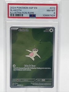 2024 POKEMON SSP EN-SURGING SPARKS ILLUSTRATION RARE #212 SLAKOTH PSA 8