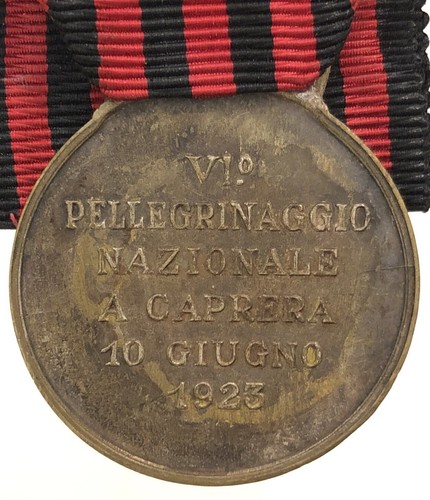 GARIBALDI VI° PELLEGRINAGGIO A CAPRERA 10 GIUGNO 1923 MEDAGLIA COMMEMORATIVA - Picture 4 of 8