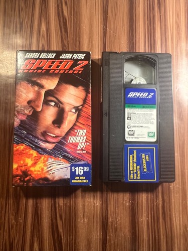 Speed 2 Cruise Control VHS 1997 Movie Sandra Bullock Blockbuster Video Action - Picture 7 of 7