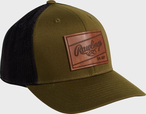 Sombrero de malla ajustable con parche de cuero Rawlings - Imagen 10 de 15