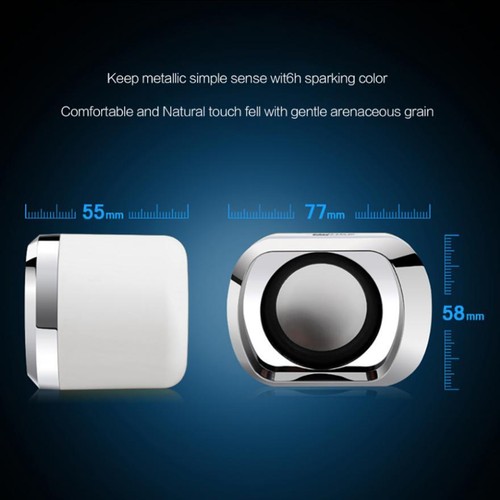 Mini Altavoz Portátil USB2.0 Subwoofer Pequeño para Escritorio Laptop Teléfono MP3 PC - Imagen 7 de 14