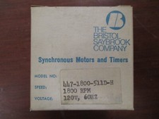 Bristol Saybrook 447-1800-511D-H Synchronous Stepper Motor (1800RPM, 120V, 60Hz)