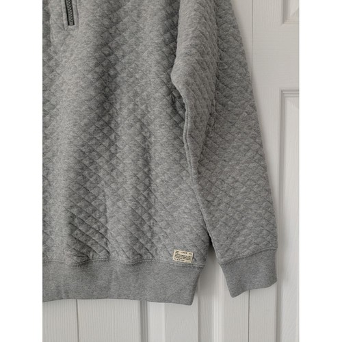 J. Crew Crewcuts Kids' Junior Varsity Quilted Pullover XXL Gray NWT CE834 - Picture 3 of 7