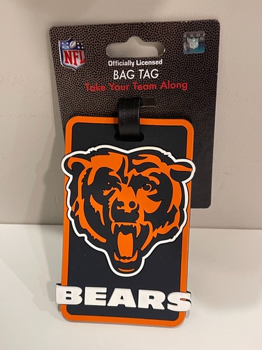 NEW NFL Official Chicago Bears Luggage Tag Travel Bag ID Golf Tag