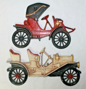 Set Of 2 Vintage Cars Metal Art Wall Decor Midwest Products Piece Buick Set 3 Ebay