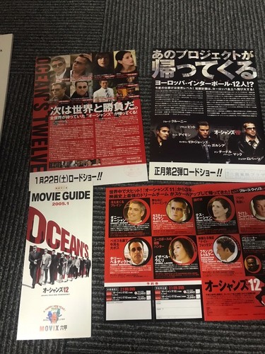 OCEAN'S 12 Japan cinema program pressbook + BONUS x4 Brad Pitt George Clooney - Picture 3 of 11