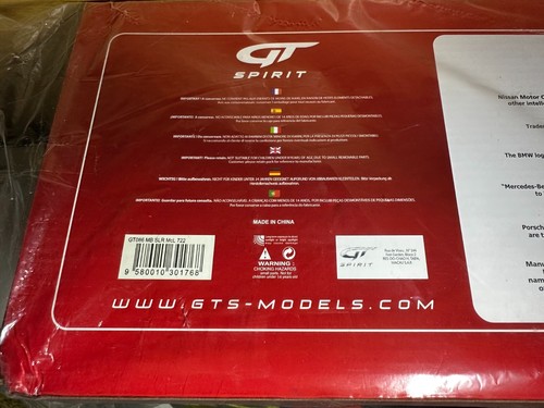 Mercedes-Benz SLR McLaren GT #722 2007 gris - 1:18 - GT Spirit GT086 - EMBALAJE ORIGINAL - Imagen 11 de 11