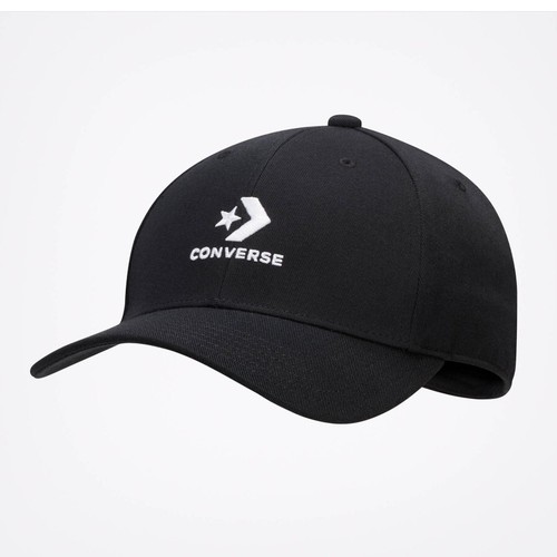 NEW CONVERSE Lock-Up Baseball Cap BLACK 10022130-A01 UNISEX SIZE - Picture 1 of 2