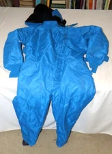 Frigid Master Imperial Industries 70s Vintage Ladies Blue Snowsuit Size 16