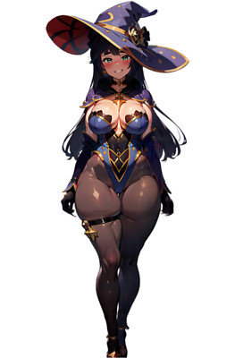 Mona Genshin Impact Weatherproof Anime Sticker 6'' Car Decal S1