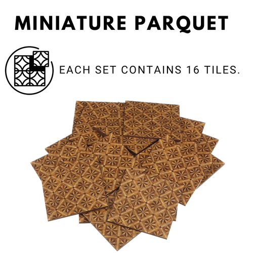 Dolls House Parquet Floor Miniature 1:12 Flooring Dollhouse Accessories 16PCS - Picture 2 of 9