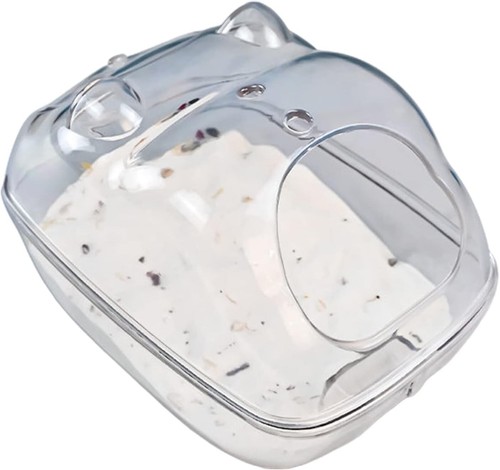 Hamster Bathroom with Scoop Set Transparent Sand Bathtub with Large Space for... - Picture 8 of 18