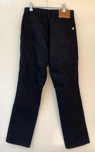 DRAGGIN JEANS Black Kevlar Lined Denim Motorcycle Jeans (Women’s) - Size 12 - Picture 6 of 12