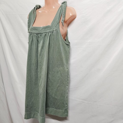Vestido corto de sol Free People con tirantes anchos para mujer talla M verde lavado a la piedra - Imagen 5 de 11