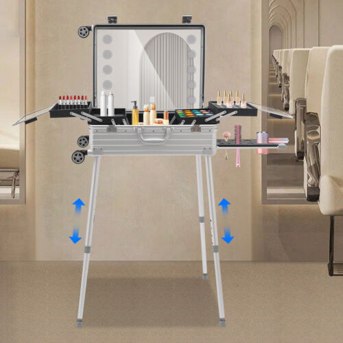 Kosmetikkoffer Schminkkoffer Beautycase Friseurkoffer Make up Organizer Trolley - Bild 24 von 24