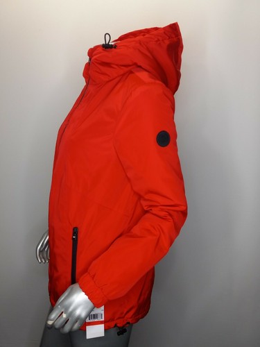 Michael Kors Size XS Red Faux Shearling Coat Jacket Hooded New - Picture 4 of 12