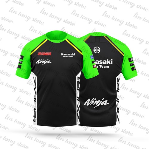 + T-shirt con logo Kawasaki Manica corta uomo/donna/bambini - Foto 68 di 82
