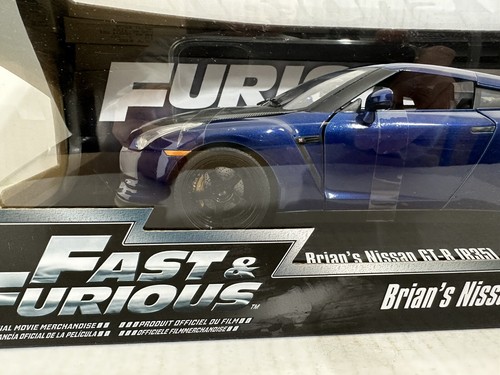 JADA FAST & FURIOUS BRIAN'S 2009 NISSAN SKYLINE GT-R R35 BLUE 1:18 DIECAST #35 - Picture 5 of 7