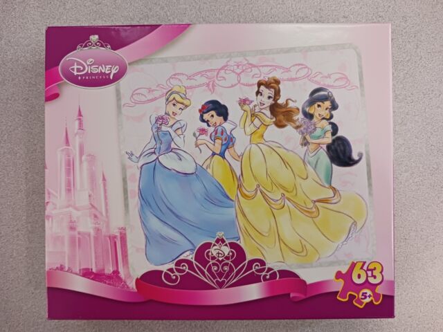 DISNEY PRINCESS 63 PIECE PUZZLE NEW UNOPENED AGES 5 AND UP "Royal Bouquets