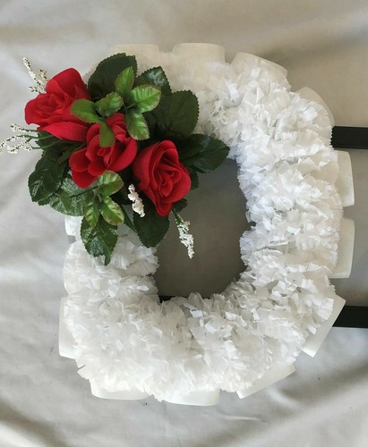 Sister Silk Funeral Flower Artificial Any 6 Letter Name Wreath Tribute Memorial - Picture 8 of 29