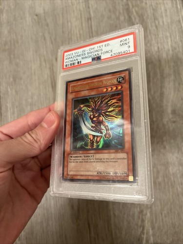 YUGIOH PSA 9 2003 Amazoness Swords Woman MFC-061 Ultra Rare 1st Edition - Picture 5 of 8