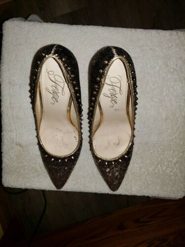Fergie stilleto heels Helix2 Gold spiked - Picture 4 of 11