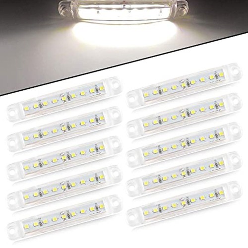 Luces de señalización LED de 3/4" 12V para remolque de camión luz de bala lateral redonda lámparas rojas ámbar - Imagen 37 de 138