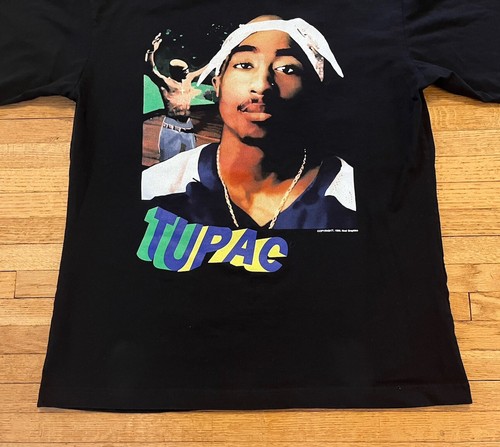 Vintage 90’s Tupac Double Sided Rap Tee Cronies XXL USA 2-PAC Keep Ya Head Up - Picture 3 of 12