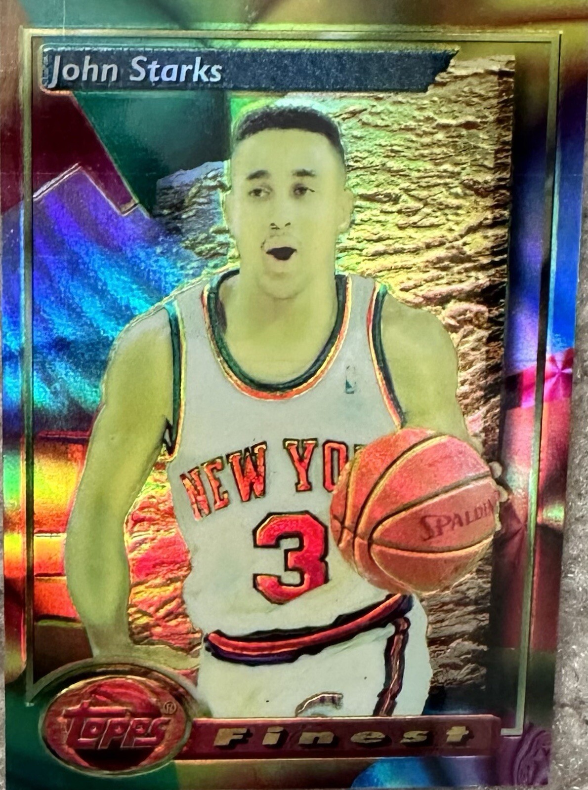 1993-94 Finest #194 John Starks Refractor + John Starks #3 1995-96 Refractor