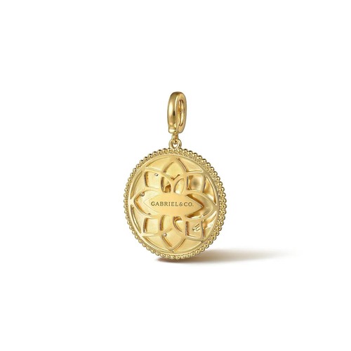 Gabriel & Co, Zodiaco - Colgante Medallón Bujukan Tauro Diamante Oro Amarillo 14K - Imagen 3 de 6