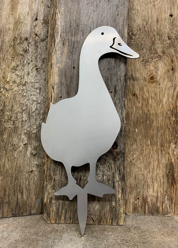MACETA DE JARDÍN DE METAL DE PATO MACETA ESTACA ESPIGA DE ACERO DECORACIÓN DEL HOGAR REGALO 2 - Imagen 3 de 4