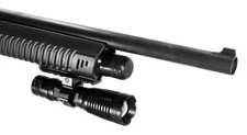 1500 lumen tactical flashlight black picatinny mounted for Mossberg Remington.