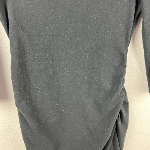 Liz Lange Maternity Dress Womens Small Black Stretchy Knit Comfort Modern - Picture 7 of 10