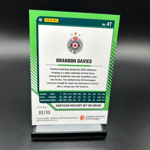 2024-25 Donruss Turkish Airlines EuroLeague - Serial Numbered Parallels (#1/2) - Picture 152 of 416