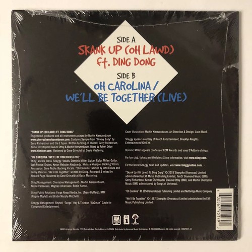 STING & SHAGGY Skank Up (Oh Lawd) ft. Ding Dong RSD2018BF 7" Exclsv. Vinyl Dance - Picture 3 of 3