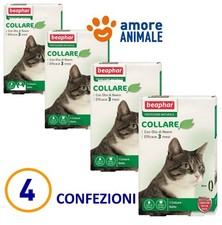 4 PAQUETES Beaphar Collar 35 Cm Protección Natural Antiparasitario Para Gato