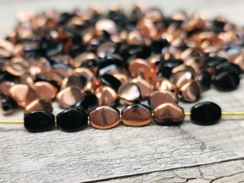 100 Czech glass pinch spacer beads 5 x 3 mm - VARIATY of COLORS - Picture 39 of 46